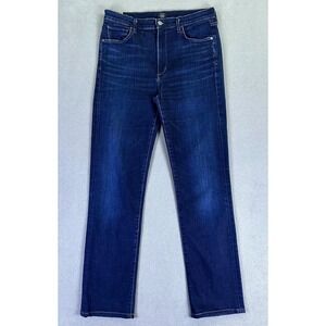 Citizens Of Humanity Jeans Womens 31 Blue Mila High Rise Cigarette Whiskered